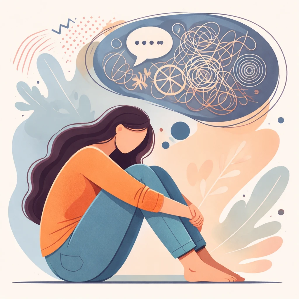 Illustration de la charge mentale et de la surcharge de l'esprit